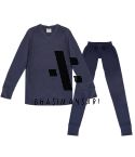 Thermal Suit - Navy Blue (V neck-Women)