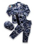 Boys Camo Suit - Navy Blue