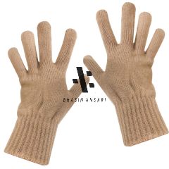 Winter Knit Gloves - Khaki