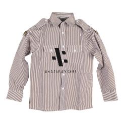 Long Sleeve Shirt- Brown Stripes Zaharath