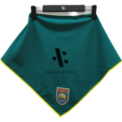 Scarf Navy Green / Yellow