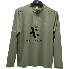 Full Sleeve Active Wear Shirt - Army Green