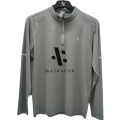 Full Sleeve Active Wear Shirt - Light Grey