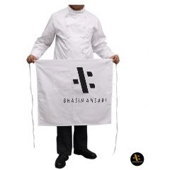 Half Chef Apron - White