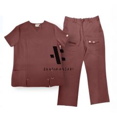 ALPHA GAMMA SCRUB SUIT - Burgundy