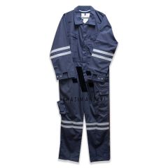 Reflective Work Suit - Navy Blue