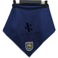 Scarf Navy Blue White
