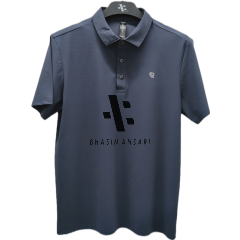 Sports Wear Polo Shirt - Navy Blue