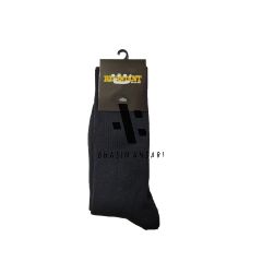 RIB WEAVE SOCKS - Black