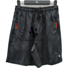 Active Wear Shorts - Black / Dark Grey