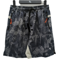 Active Wear Shorts - Black / Light Grey