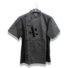 Short Sleeve Chef Coat - Black
