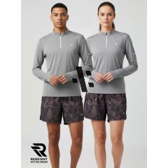 Full Sleeve Active Wear Shirt - Light Grey